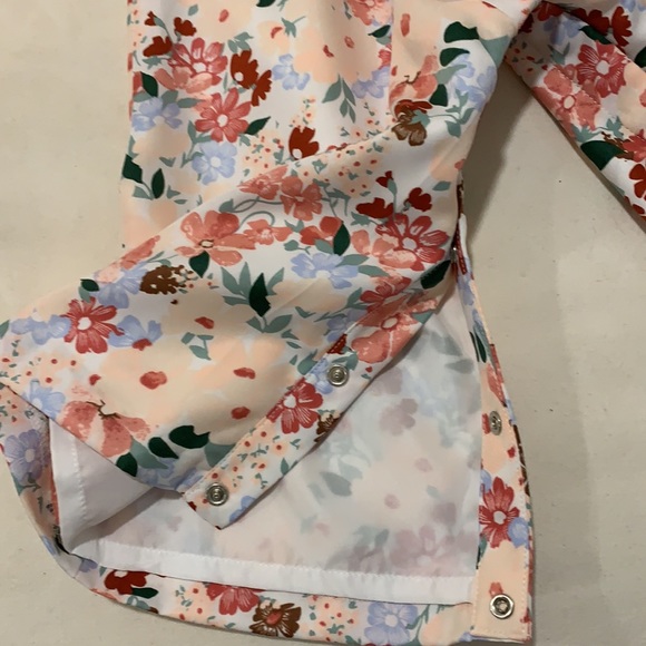 NWT Janie & Jack beautiful pink floral jumpsuit 18-24 mo. - Picture 4 of 6